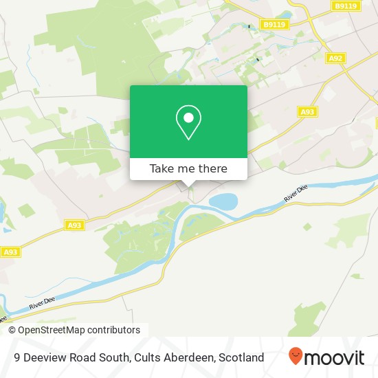 9 Deeview Road South, Cults Aberdeen map