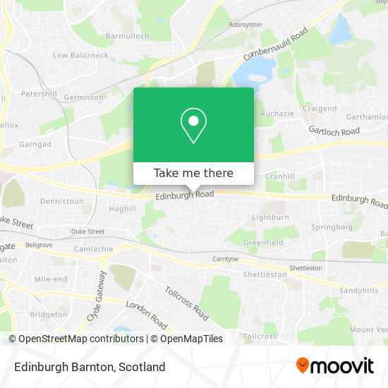 Edinburgh Barnton map