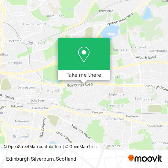 Edinburgh Silverburn map