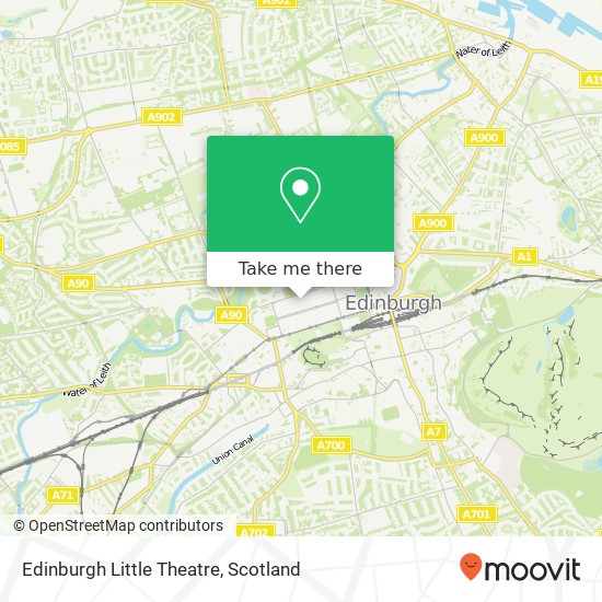 Edinburgh Little Theatre map