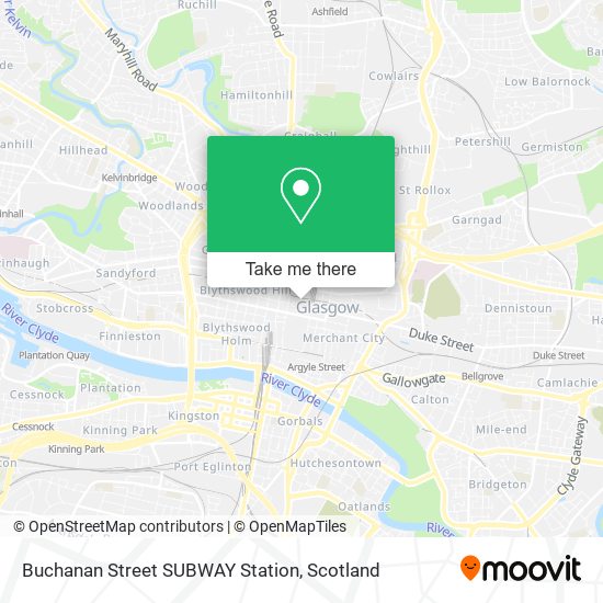 Buchanan Street SUBWAY Station map