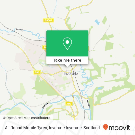 All Round Mobile Tyres, Inverurie Inverurie map