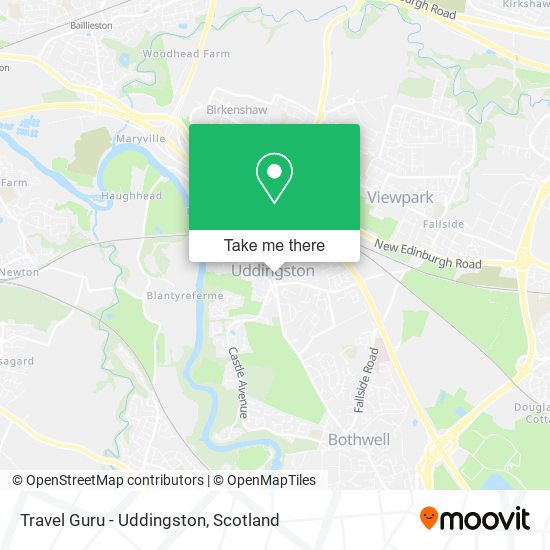 Travel Guru - Uddingston map