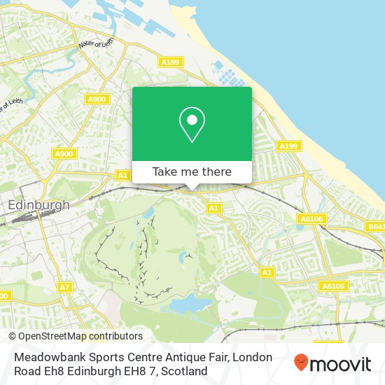 Meadowbank Sports Centre Antique Fair, London Road Eh8 Edinburgh EH8 7 map