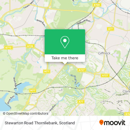 Stewarton Road Thornliebank map