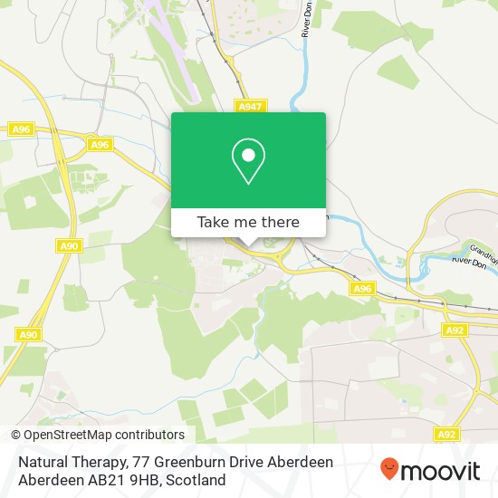 Natural Therapy, 77 Greenburn Drive Aberdeen Aberdeen AB21 9HB map