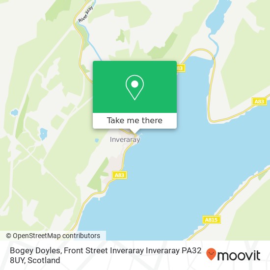 Bogey Doyles, Front Street Inveraray Inveraray PA32 8UY map