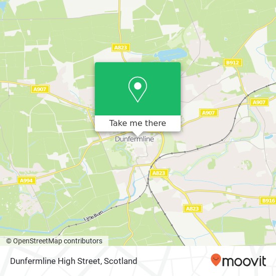 Dunfermline High Street map