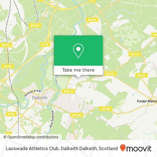 Lasswade Athletics Club, Dalkeith Dalkeith map