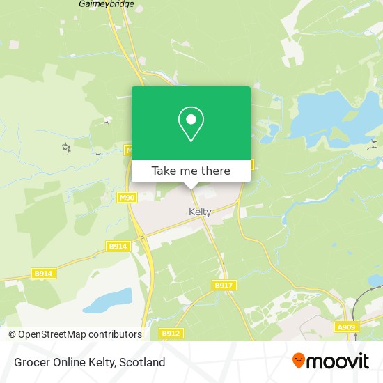 Grocer Online Kelty map