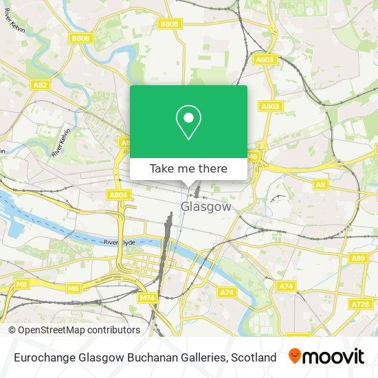 Eurochange Glasgow Buchanan Galleries map