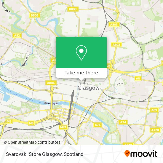 Svarovski Store Glasgow map