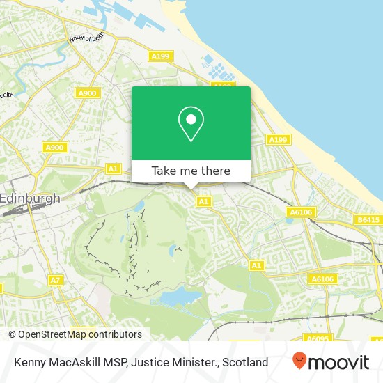 Kenny MacAskill MSP, Justice Minister. map