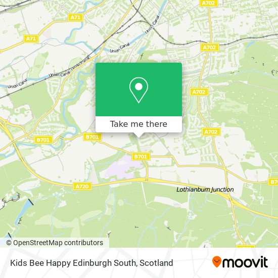Kids Bee Happy Edinburgh South map