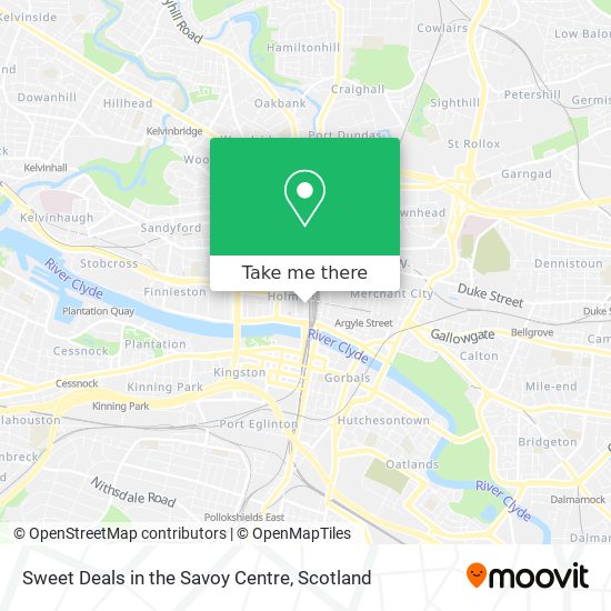 Sweet Deals in the Savoy Centre map
