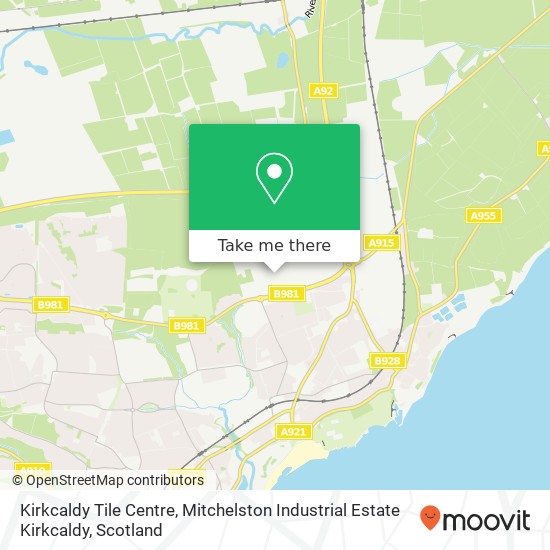 Kirkcaldy Tile Centre, Mitchelston Industrial Estate Kirkcaldy map