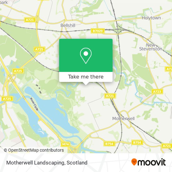 Motherwell Landscaping map