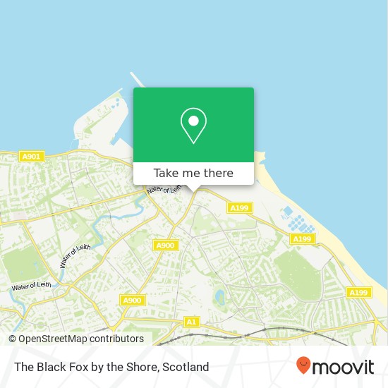 The Black Fox by the Shore map