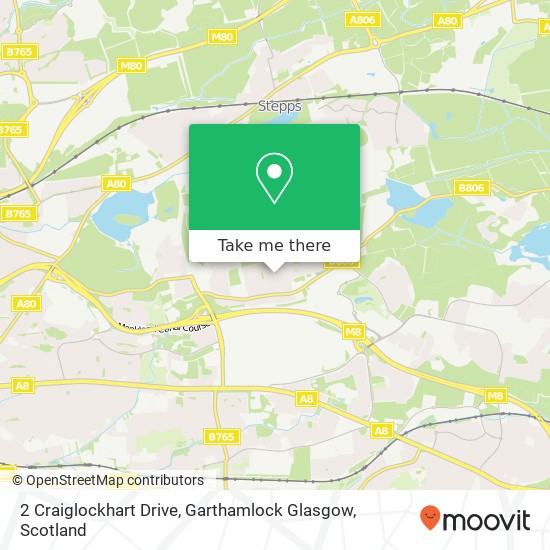 2 Craiglockhart Drive, Garthamlock Glasgow map