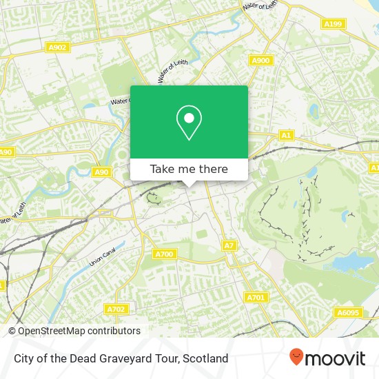 City of the Dead Graveyard Tour map