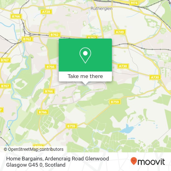 Home Bargains, Ardencraig Road Glenwood Glasgow G45 0 map