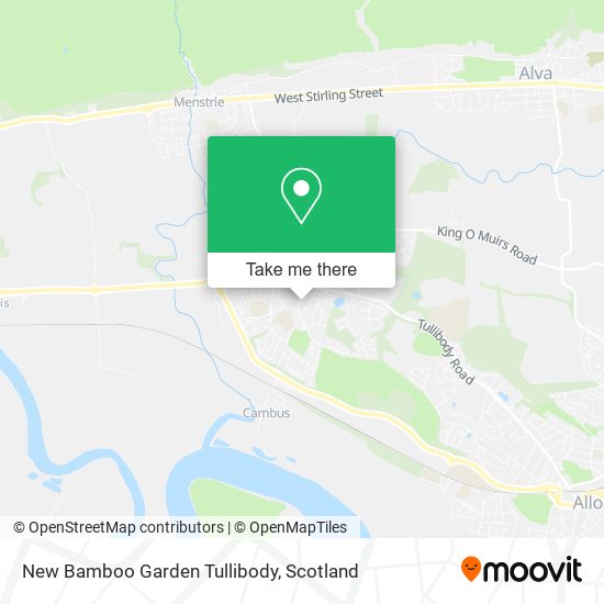 New Bamboo Garden Tullibody map