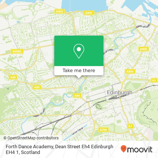 Forth Dance Academy, Dean Street Eh4 Edinburgh EH4 1 map