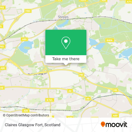 Claires Glasgow Fort map