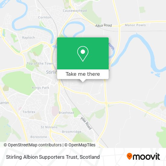 Stirling Albion Supporters Trust map