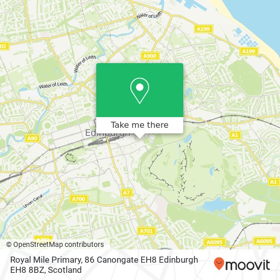 Royal Mile Primary, 86 Canongate EH8 Edinburgh EH8 8BZ map