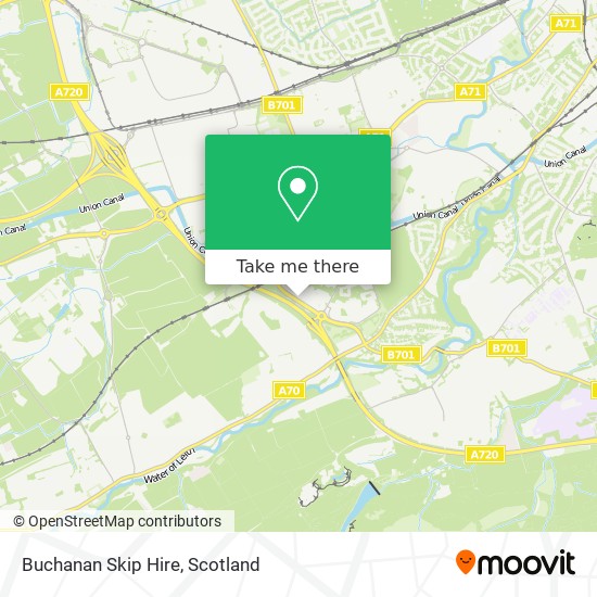 Buchanan Skip Hire map