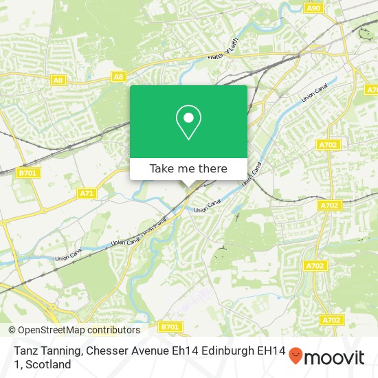 Tanz Tanning, Chesser Avenue Eh14 Edinburgh EH14 1 map