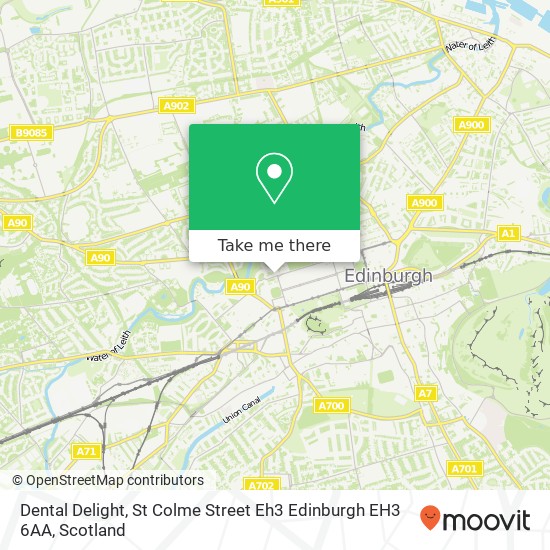 Dental Delight, St Colme Street Eh3 Edinburgh EH3 6AA map