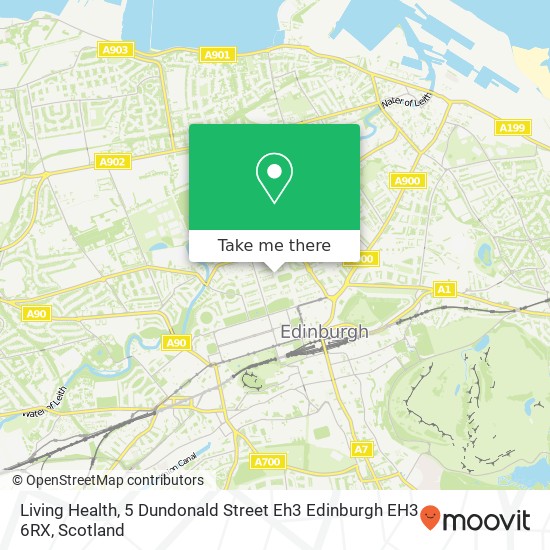 Living Health, 5 Dundonald Street Eh3 Edinburgh EH3 6RX map