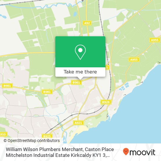 William Wilson Plumbers Merchant, Caxton Place Mitchelston Industrial Estate Kirkcaldy KY1 3 map