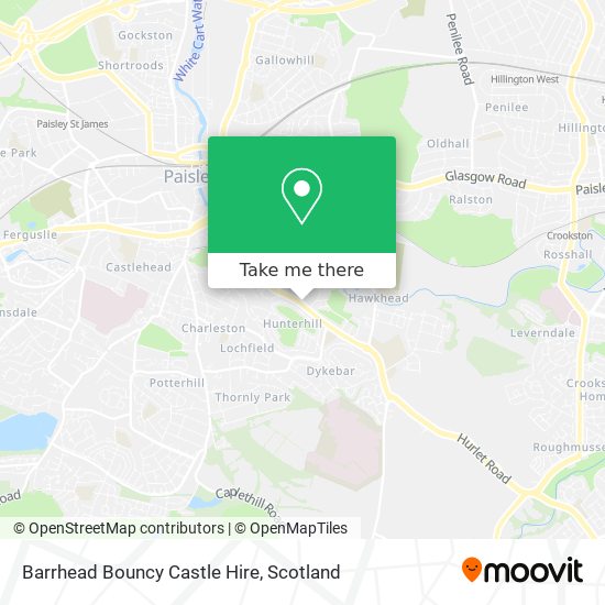 Barrhead Bouncy Castle Hire map