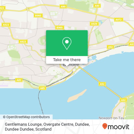 Gentlemans Lounge, Overgate Centre, Dundee, Dundee Dundee map