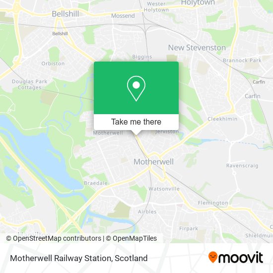 Motherwell Railway Station map