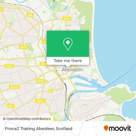 Prince2 Training Aberdeen map
