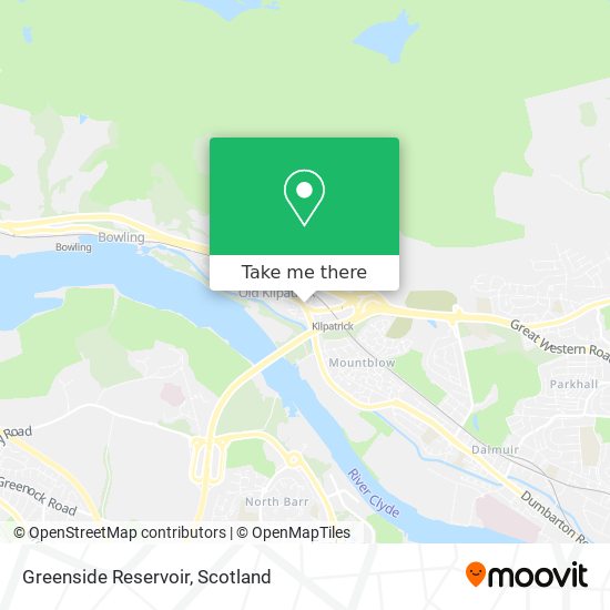 Greenside Reservoir map