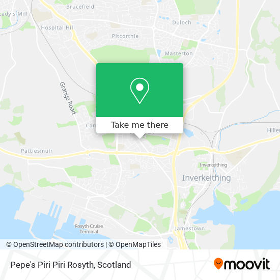 Pepe's Piri Piri Rosyth map