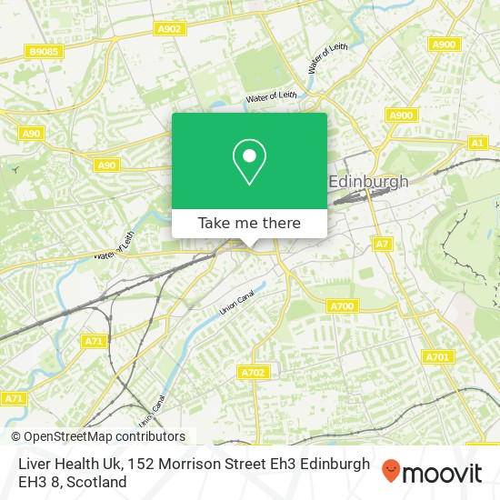 Liver Health Uk, 152 Morrison Street Eh3 Edinburgh EH3 8 map