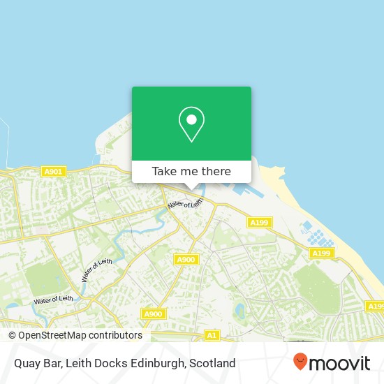 Quay Bar, Leith Docks Edinburgh map