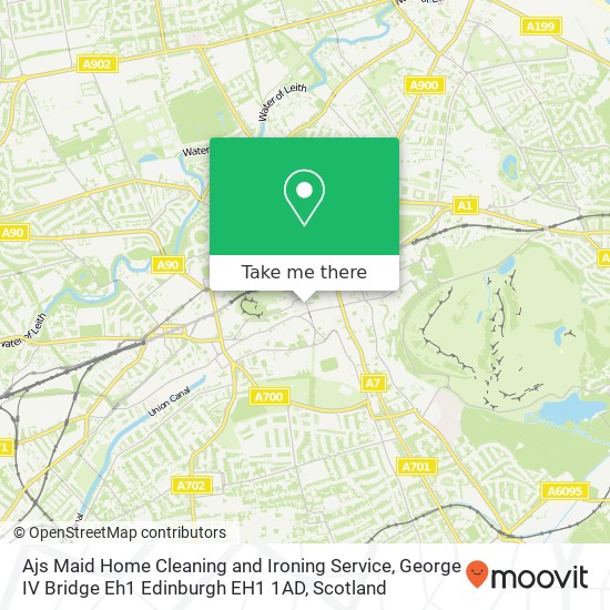 Ajs Maid Home Cleaning and Ironing Service, George IV Bridge Eh1 Edinburgh EH1 1AD map