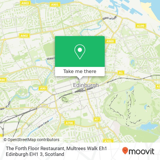 The Forth Floor Restaurant, Multrees Walk Eh1 Edinburgh EH1 3 map