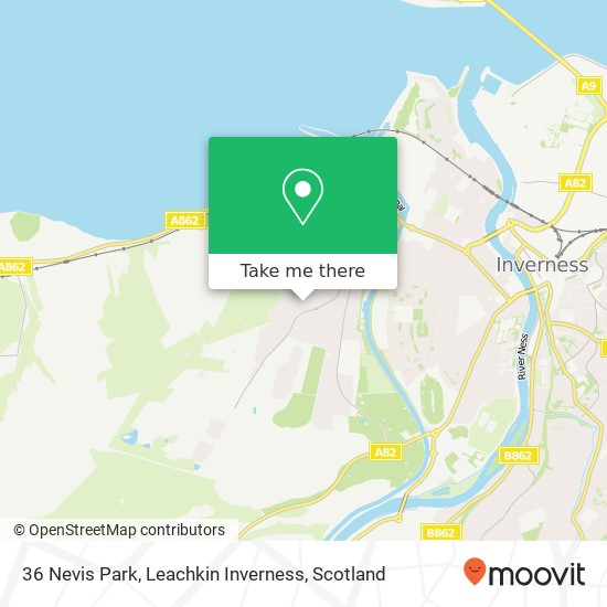 36 Nevis Park, Leachkin Inverness map