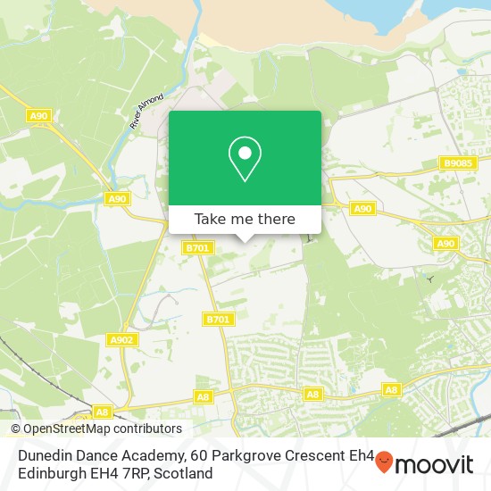 Dunedin Dance Academy, 60 Parkgrove Crescent Eh4 Edinburgh EH4 7RP map