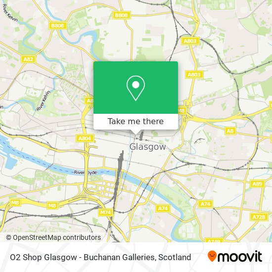 O2 Shop Glasgow - Buchanan Galleries map