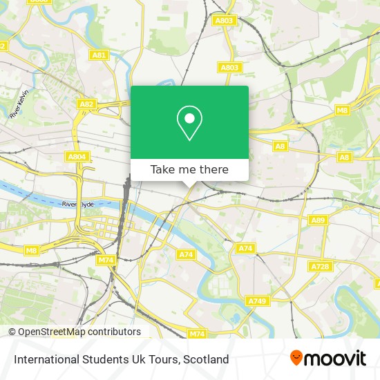 International Students Uk Tours map