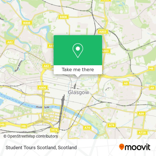 Student Tours Scotland map